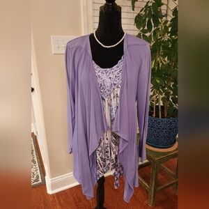 ONE WORLD Purple Women's Cardigan